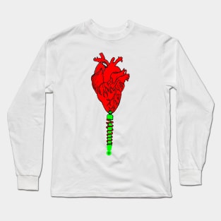 heart on shock absorber Long Sleeve T-Shirt